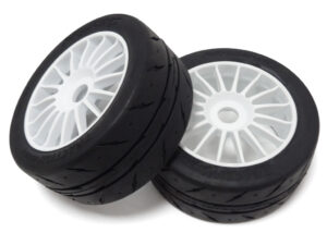 1:6 Primal RC Porsche On Road Tires Installed (glued) on Rims (set of 2)